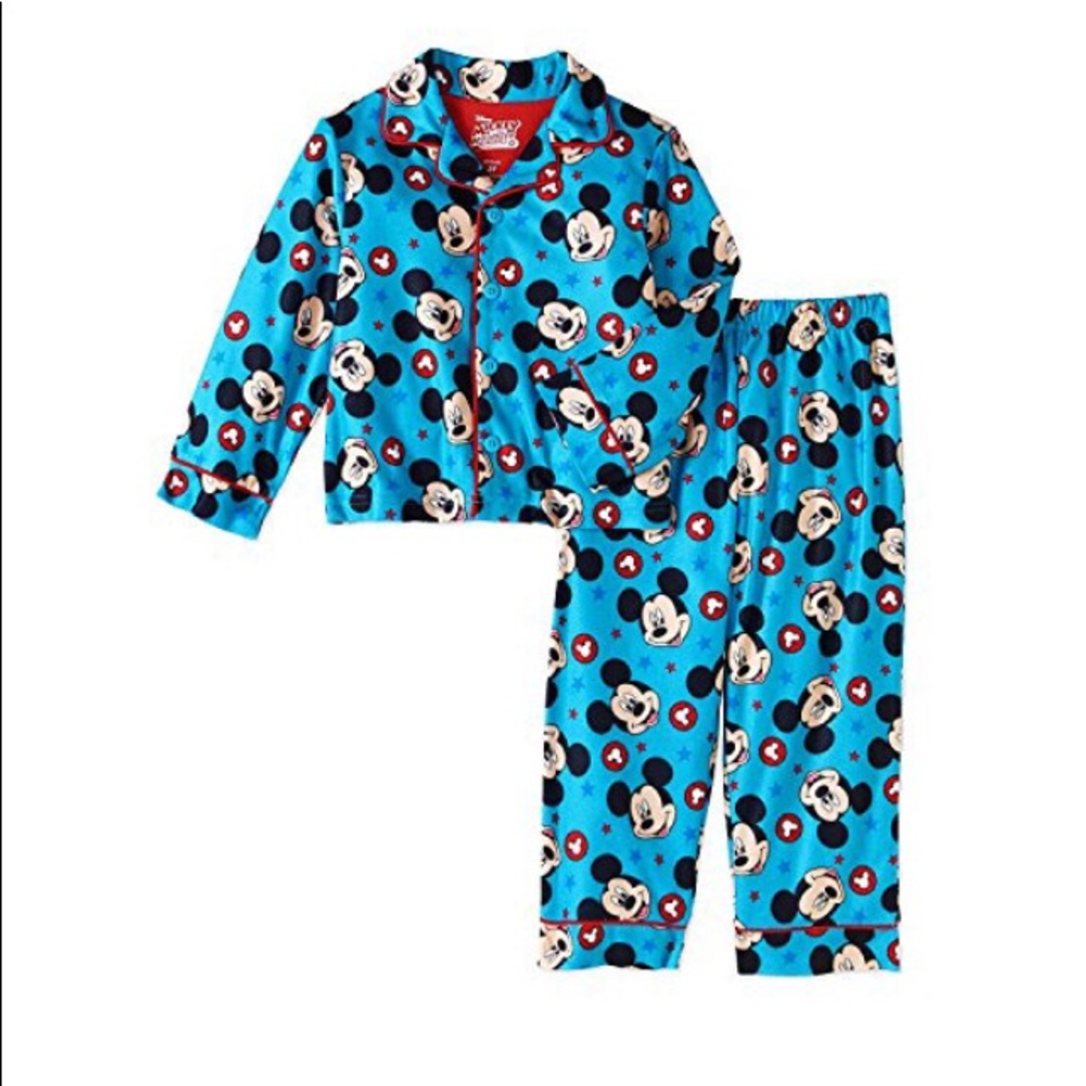 New Mickey Flannel Pajama 2 Pcs Set